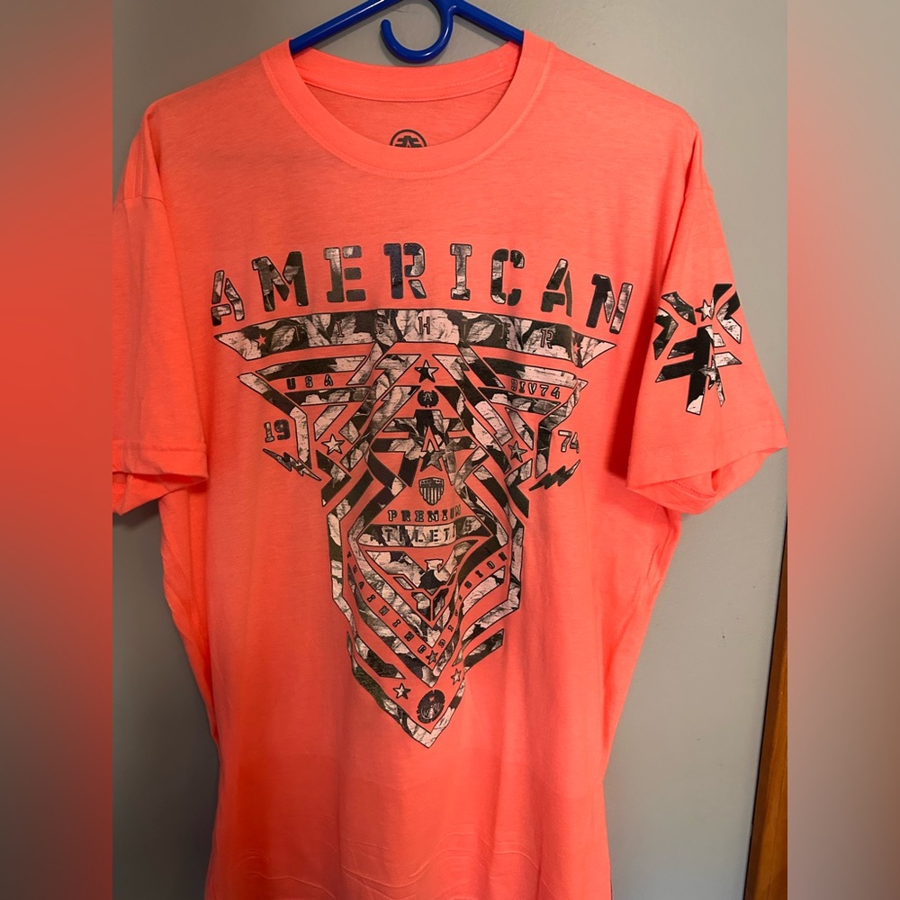 Graphic Men's T-Shirt - Coral